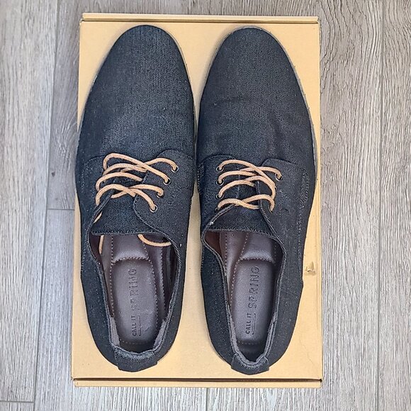Call It Spring Navy Oxford Shoes Size US Mens 12 - Picture 3 of 8